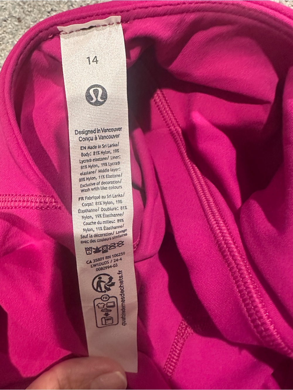 Lululemon Align Tank — Ripened Raspberry Size 14 - Picture 6 of 7